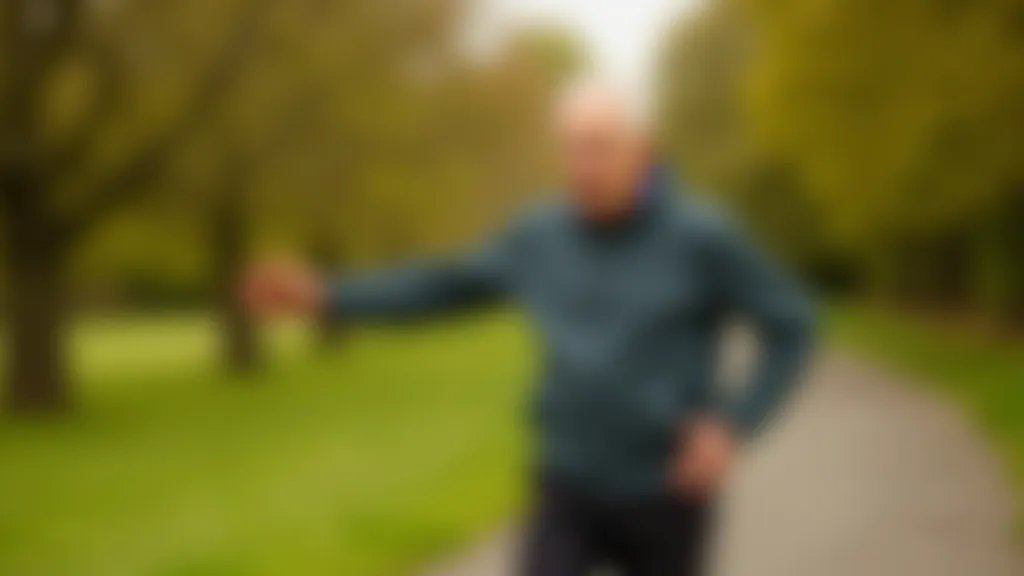 Senior cyclist stretching and warming up muscles before a ride on the path